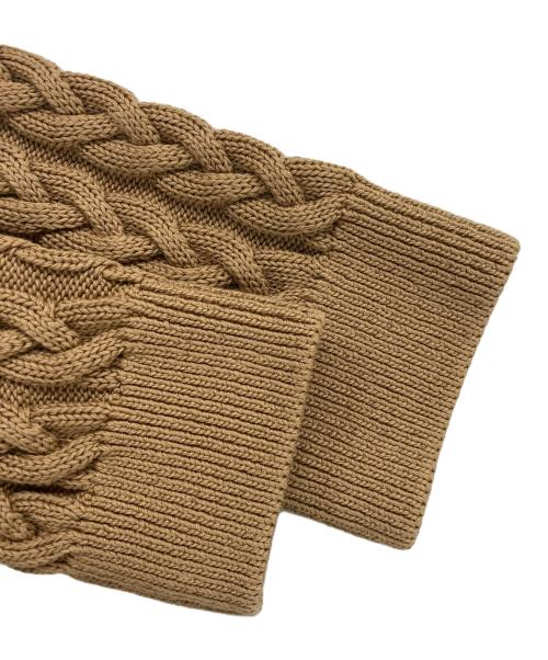 MaxMara（マックスマーラ）MaxMara (マックスマーラ) 袖ニット切替ワンピース ベージュ サイズ:34の古着・服飾アイテム