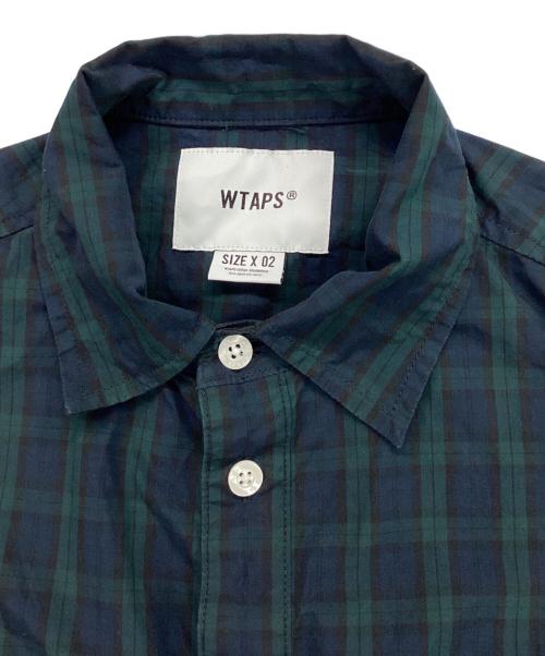 WTAPS（ダブルタップス）WTAPS (ダブルタップス) COTTON. BROADCLOTH. TEXTILE グリーン×ブルー サイズ:X02の古着・服飾アイテム