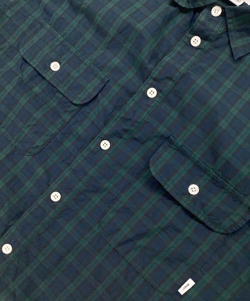 WTAPS（ダブルタップス）WTAPS (ダブルタップス) COTTON. BROADCLOTH. TEXTILE グリーン×ブルー サイズ:X02の古着・服飾アイテム