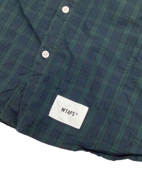 WTAPS（ダブルタップス）WTAPS (ダブルタップス) COTTON. BROADCLOTH. TEXTILE グリーン×ブルー サイズ:X02の古着・服飾アイテム