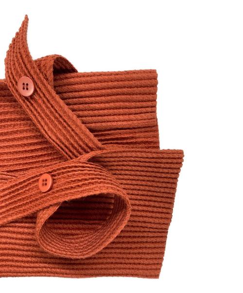 ISSEY MIYAKE（イッセイミヤケ）ISSEY MIYAKE (イッセイミヤケ) 長袖ワンピース オレンジ サイズ:2の古着・服飾アイテム