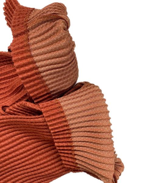 ISSEY MIYAKE（イッセイミヤケ）ISSEY MIYAKE (イッセイミヤケ) 長袖ワンピース オレンジ サイズ:2の古着・服飾アイテム