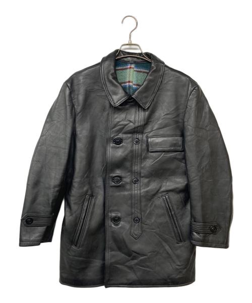 GVF IMPERCUIR GRAULHET（ジーブイエフ）GVF IMPERCUIR GRAULHET (ジーブイエフ) コルビジェジャケット ブラック サイズ:記載なしの古着・服飾アイテム