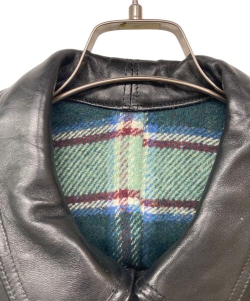 GVF IMPERCUIR GRAULHET（ジーブイエフ）GVF IMPERCUIR GRAULHET (ジーブイエフ) コルビジェジャケット ブラック サイズ:記載なしの古着・服飾アイテム