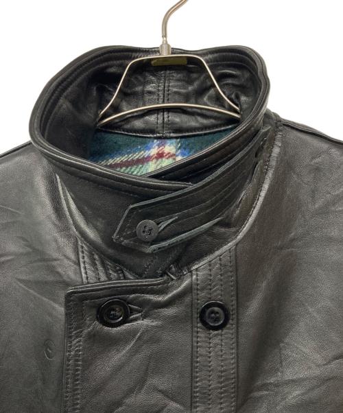 GVF IMPERCUIR GRAULHET（ジーブイエフ）GVF IMPERCUIR GRAULHET (ジーブイエフ) コルビジェジャケット ブラック サイズ:記載なしの古着・服飾アイテム