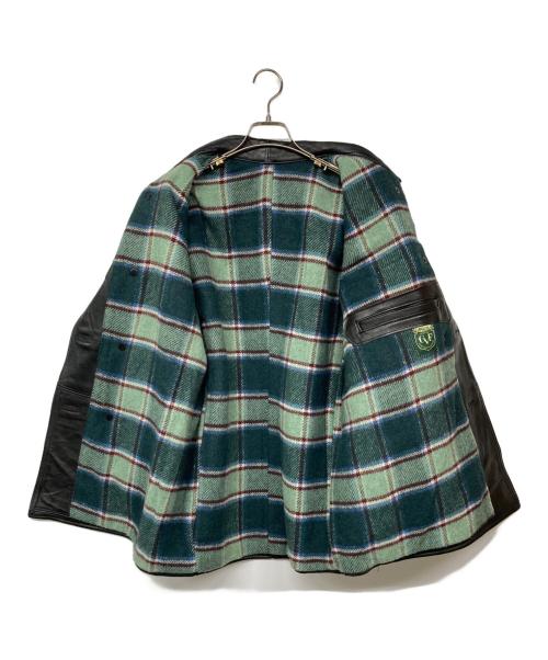 GVF IMPERCUIR GRAULHET（ジーブイエフ）GVF IMPERCUIR GRAULHET (ジーブイエフ) コルビジェジャケット ブラック サイズ:記載なしの古着・服飾アイテム