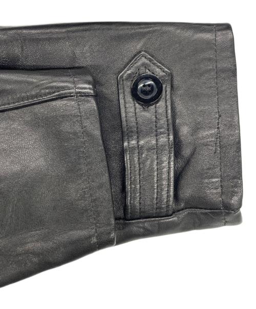 GVF IMPERCUIR GRAULHET（ジーブイエフ）GVF IMPERCUIR GRAULHET (ジーブイエフ) コルビジェジャケット ブラック サイズ:記載なしの古着・服飾アイテム