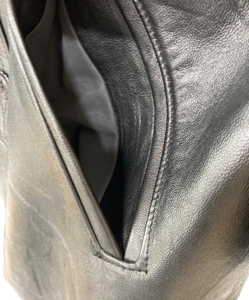 GVF IMPERCUIR GRAULHET（ジーブイエフ）GVF IMPERCUIR GRAULHET (ジーブイエフ) コルビジェジャケット ブラック サイズ:記載なしの古着・服飾アイテム