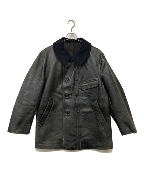 NOEL CUIR（ノエル キュイール）NOEL CUIR (ノエル キュイール) コルビジェジャケット ブラック サイズ:記載なしの古着・服飾アイテム