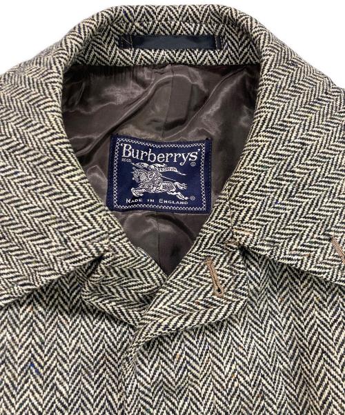 Burberry's（バーバリー）Burberry's (バーバリーズ) 比翼ウールステンカラーコート グレー サイズ:Sの古着・服飾アイテム