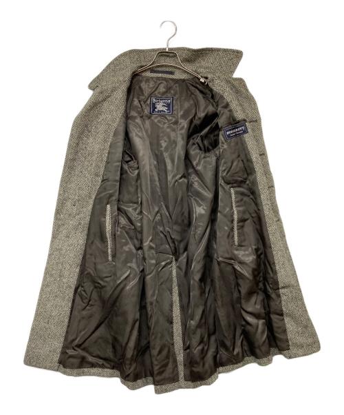 Burberry's（バーバリー）Burberry's (バーバリーズ) 比翼ウールステンカラーコート グレー サイズ:Sの古着・服飾アイテム