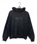 FEELSフィールズ）の古着「刺繍パーカー」｜ブラック