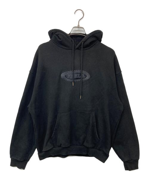 FEELS（フィールズ）FEELS (フィールズ) 刺繍パーカー ブラック サイズ:Lの古着・服飾アイテム