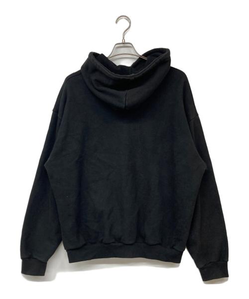 FEELS（フィールズ）FEELS (フィールズ) 刺繍パーカー ブラック サイズ:Lの古着・服飾アイテム