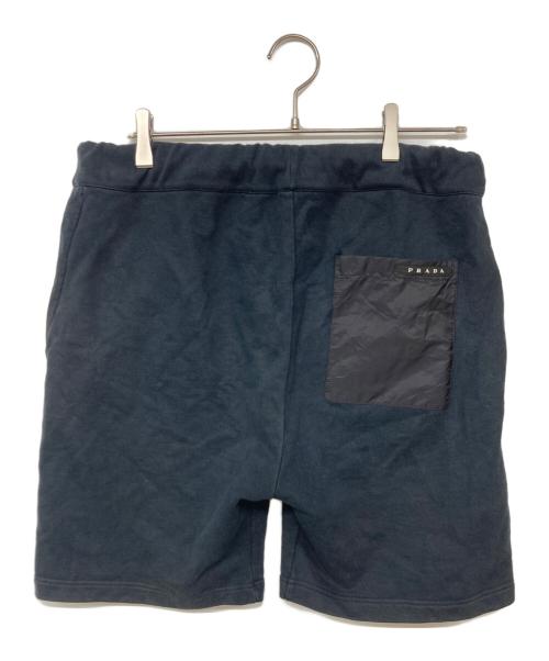 PRADA（プラダ）PRADA (プラダ) スウェットハーフパンツ ブラック サイズ:Lの古着・服飾アイテム