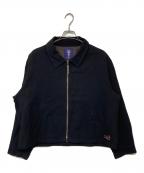 FEELSフィールズ）の古着「LINEN ZIP UP BLOUSON」｜ネイビー