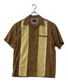 Schott（ショット）の古着「レーヨンS/Sオープンカラーシャツ」｜ブラウン
