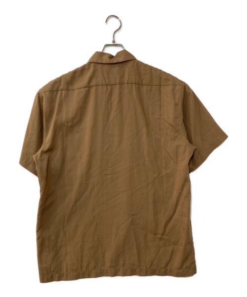 Schott（ショット）Schott (ショット) レーヨンS/Sオープンカラーシャツ ブラウン サイズ:Lの古着・服飾アイテム