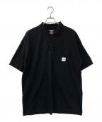 COOTIE PRODUCTIONSクーティープロダクツ）の古着「Error Fit S/S Polo エラーフィット ポロシャツ」｜ブラック