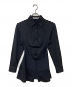 AKIKOAOKIアキコアオキ）の古着「STRETCH COSET SHIRTS」｜ブラック