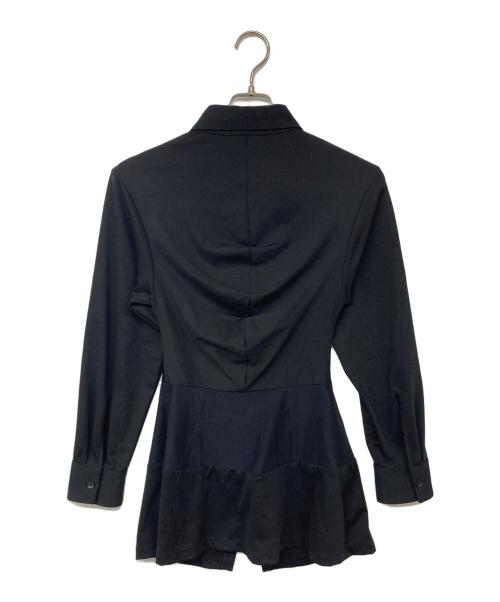 AKIKOAOKI（アキコアオキ）AKIKOAOKI (アキコアオキ) STRETCH COSET SHIRTS ブラック サイズ:Fの古着・服飾アイテム