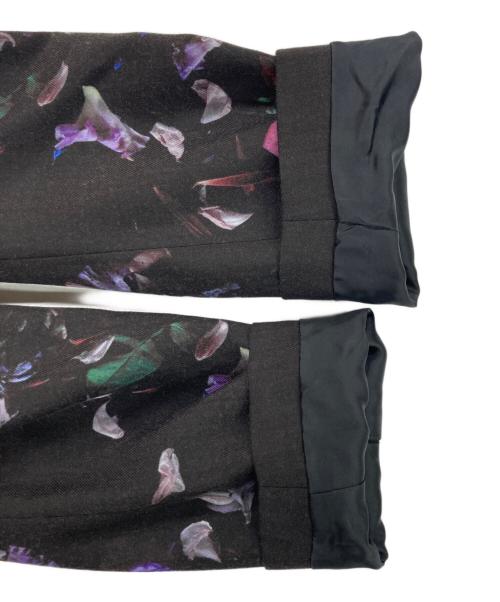 LAD MUSICIAN（ラッドミュージシャン）LAD MUSICIAN (ラッドミュージシャン) 1B JACKET WOOL GABARDINE INKJET (FLOWER) ブラック サイズ:44の古着・服飾アイテム