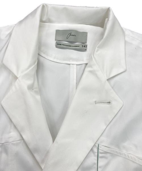 amachi.（アマチ）amachi. (アマチ) HAND PROCESSED GARMENT COAT / ロングコート ホワイト サイズ:4の古着・服飾アイテム