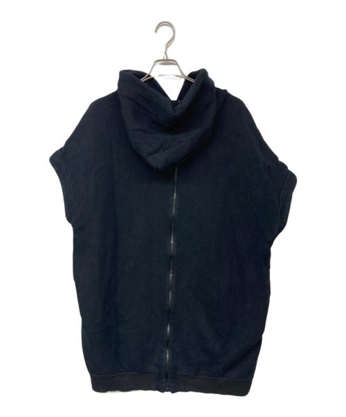 Y's（ワイズ）Y's (ワイズ) ノースリーブバックジップパーカー ブラック サイズ:2の古着・服飾アイテム