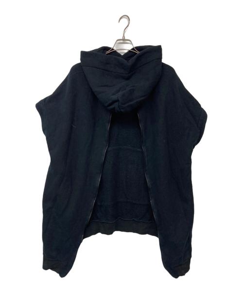 Y's（ワイズ）Y's (ワイズ) ノースリーブバックジップパーカー ブラック サイズ:2の古着・服飾アイテム