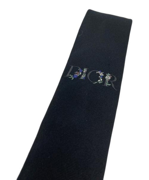 Christian Dior（クリスチャン ディオール）Christian Dior (クリスチャン ディオール) シルクロゴネクタイ ブラック サイズ:記載なしの古着・服飾アイテム