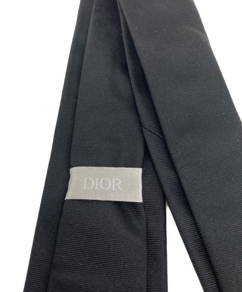 Christian Dior（クリスチャン ディオール）Christian Dior (クリスチャン ディオール) シルクロゴネクタイ ブラック サイズ:記載なしの古着・服飾アイテム