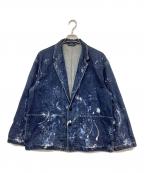 UNITED ARROWS & SONSユナイテッドアローズ アンド サンズ）の古着「PAINTED DENIM JACKET」｜ブルー