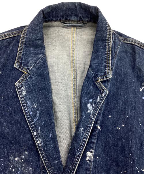 UNITED ARROWS & SONS（ユナイテッドアローズ アンド サンズ）UNITED ARROWS & SONS (ユナイテッドアローズ アンド サンズ) PAINTED DENIM JACKET ブルー サイズ:Ｌの古着・服飾アイテム