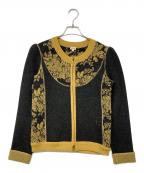 KENZOケンゾー）の古着「ニットカーディガン」｜イエロー×ブラック