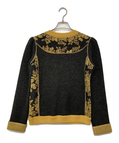 KENZO（ケンゾー）KENZO (ケンゾー) ニットカーディガン イエロー×ブラック サイズ:Mの古着・服飾アイテム