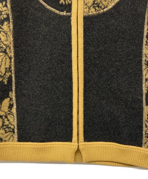 KENZO（ケンゾー）KENZO (ケンゾー) ニットカーディガン イエロー×ブラック サイズ:Mの古着・服飾アイテム