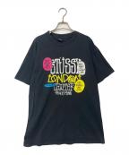 stussyステューシー）の古着「00’ｓプリントTシャツ」｜ブラック