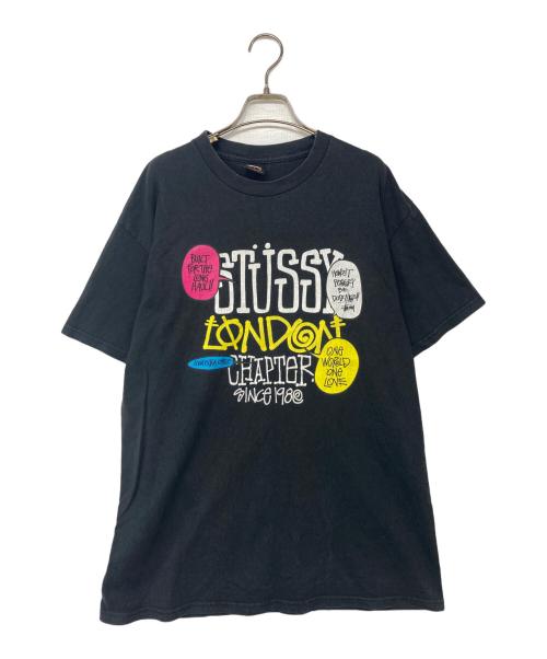 stussy（ステューシー）stussy (ステューシー) 00’ｓプリントTシャツ ブラック サイズ:Lの古着・服飾アイテム