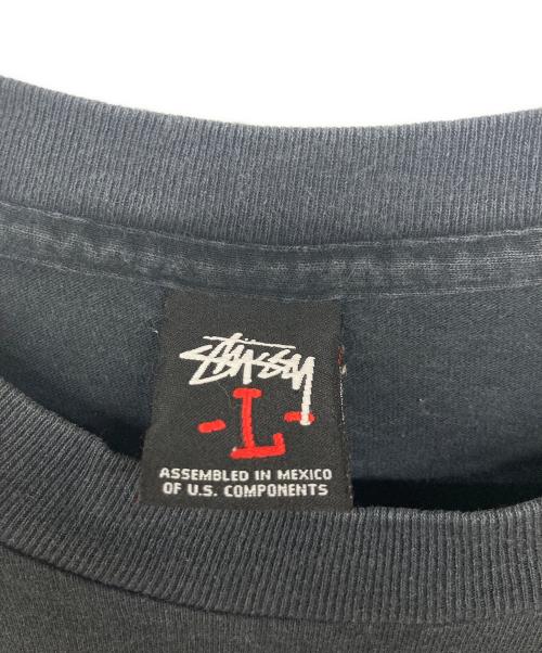 stussy（ステューシー）stussy (ステューシー) 00’ｓプリントTシャツ ブラック サイズ:Lの古着・服飾アイテム
