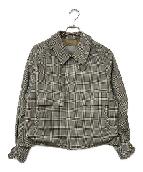 MACKINTOSH PHILOSOPHY（マッキントッシュ フィロソフィー）MACKINTOSH PHILOSOPHY (マッキントッシュ フィロソフィー) グレンチェックショートブルゾン グレー サイズ:2の古着・服飾アイテム