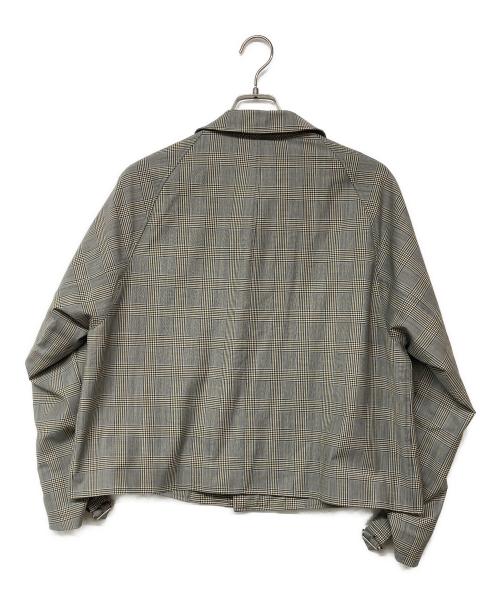MACKINTOSH PHILOSOPHY（マッキントッシュ フィロソフィー）MACKINTOSH PHILOSOPHY (マッキントッシュ フィロソフィー) グレンチェックショートブルゾン グレー サイズ:2の古着・服飾アイテム