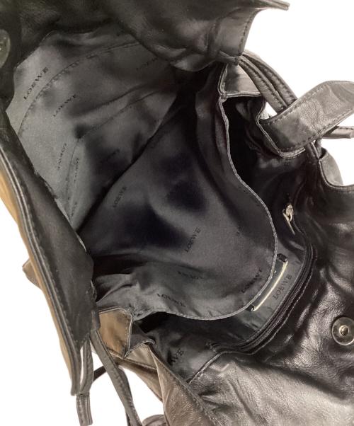 LOEWE（ロエベ）LOEWE (ロエベ) 巾着ショルダーバッグ ブラックの古着・服飾アイテム