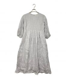 IENA（イエナ）の古着「ラミーボリュームスリーブワンピース」｜グレー