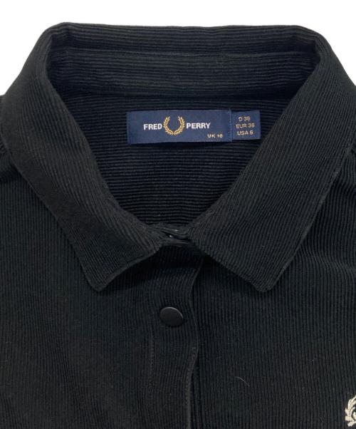 FRED PERRY（フレッドペリー）FRED PERRY (フレッドペリー) コーデュロイコート ブラック サイズ:36の古着・服飾アイテム