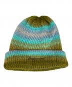 SUPREMEシュプリーム）の古着「Onbre Stripe Beanie」｜カーキ