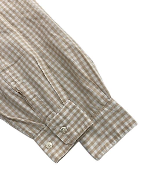 BoTT（ボット）BoTT (ボット) チェックプルオーバーシャツ ベージュ サイズ:Mの古着・服飾アイテム