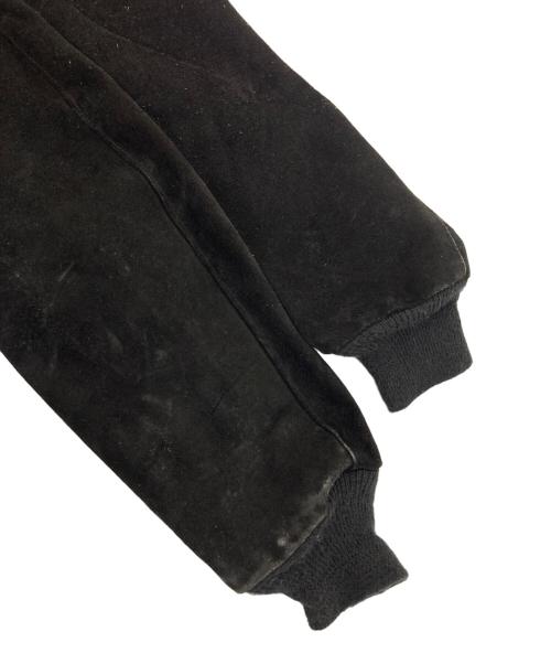 Schott（ショット）Schott (ショット) スウェードボンバージャケット ブラック サイズ:38の古着・服飾アイテム