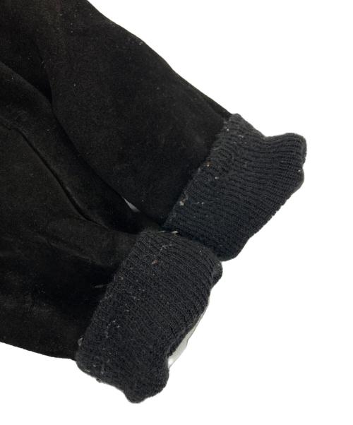 Schott（ショット）Schott (ショット) スウェードボンバージャケット ブラック サイズ:38の古着・服飾アイテム
