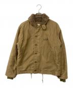HOUSTONヒューストン）の古着「N-1 デッキジャケット」｜ベージュ