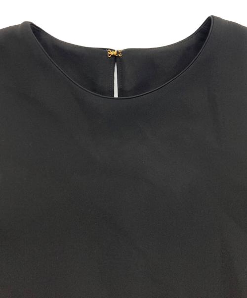 BALLSEY（ボールジィ）BALLSEY (ボールジィ) コンパクトストレッチ フレアスリーブブラウス ブラック サイズ:36の古着・服飾アイテム